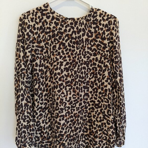 Steven Alan leopard print silk blouse, size S - Picture 1 of 9